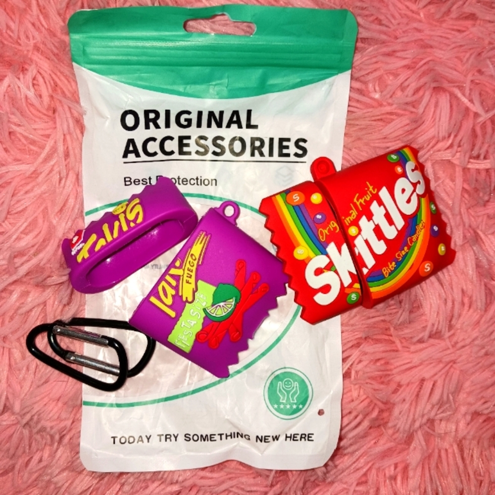 2 - PACK AIRPOD CASE (Takis + Skittles) Airpods (1st & 2nd Generation only)